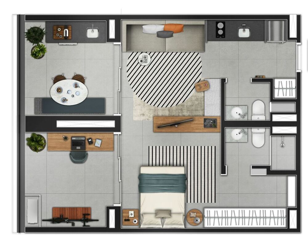 Apartamento à venda com 1 quarto, 30m² - Foto 8