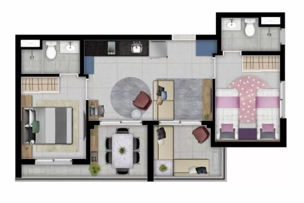 Apartamento, 2 quartos, 55 m² - Foto 6