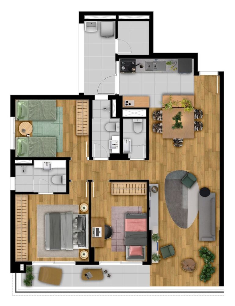 Apartamento, 3 quartos, 130 m² - Foto 7
