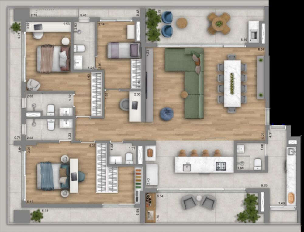 Apartamento, 4 quartos, 205 m² - Foto 10