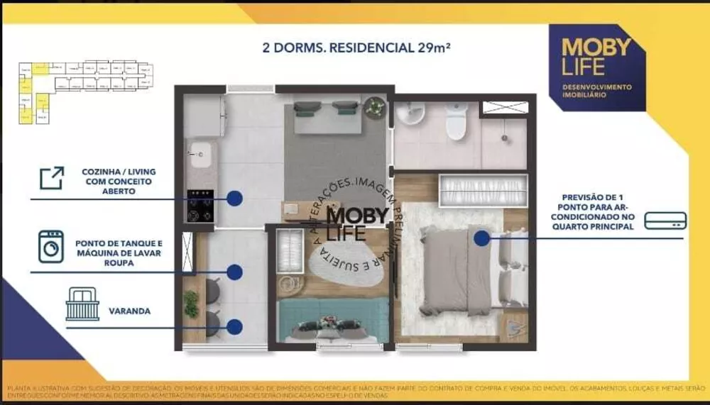Apartamento, 2 quartos, 31 m² - Foto 7