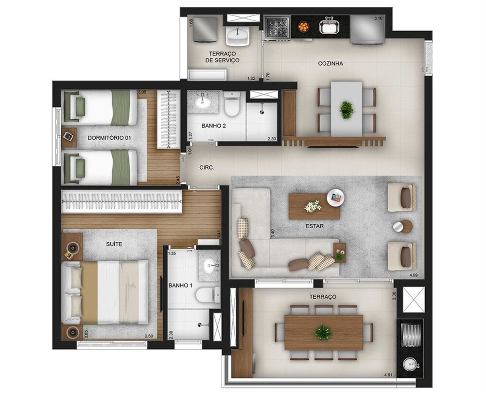 Apartamento, 3 quartos, 84 m² - Foto 11