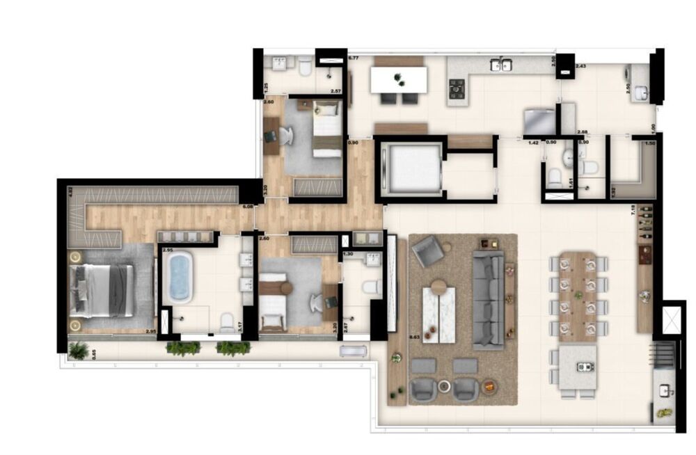 Apartamento, 4 quartos, 184 m² - Foto 7