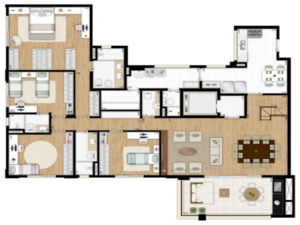 Cobertura, 4 quartos, 354 m² - Foto 6