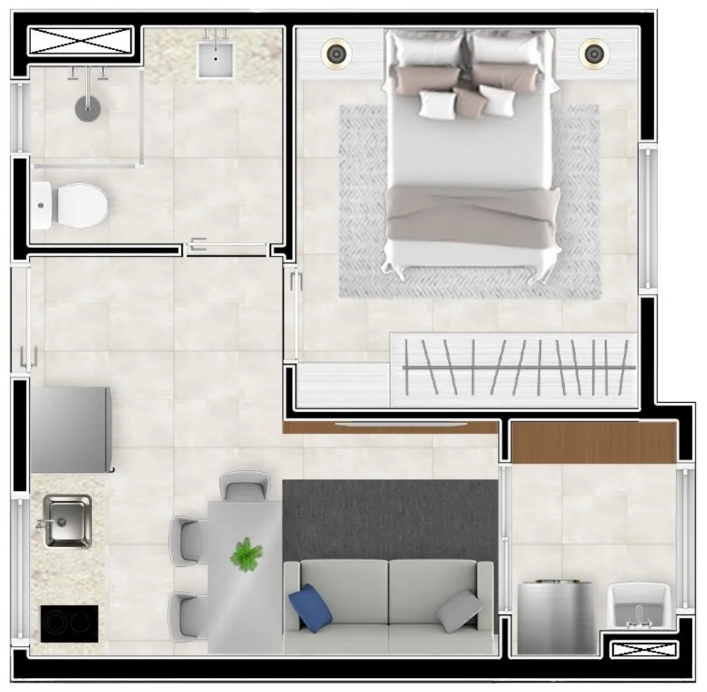 Apartamento, 1 quarto, 28 m² - Foto 11