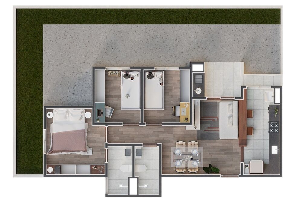 Apartamento, 3 quartos, 62 m² - Foto 8