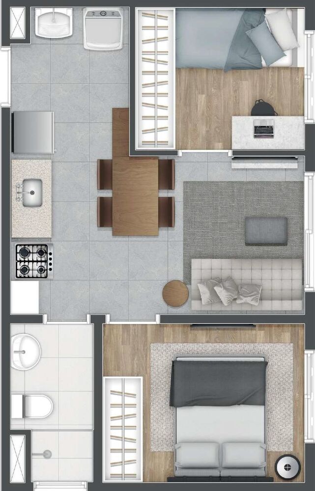 Apartamento, 2 quartos, 34 m² - Foto 7