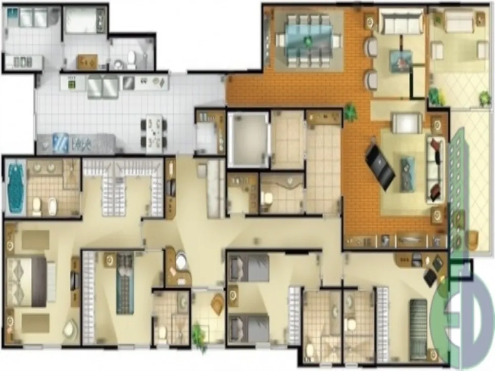 Apartamento, 4 quartos, 221 m² - Foto 2