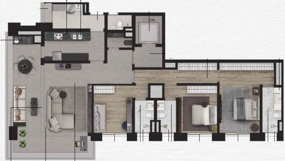 Apartamento, 2 quartos, 135 m² - Foto 9