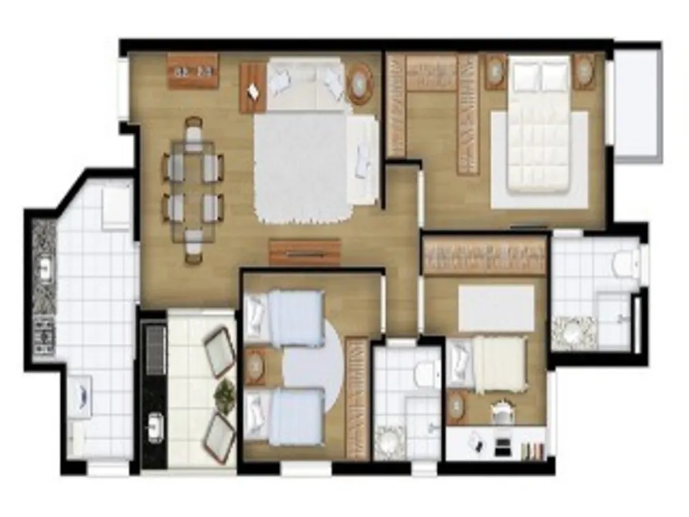 Cobertura, 3 quartos, 82 m² - Foto 3
