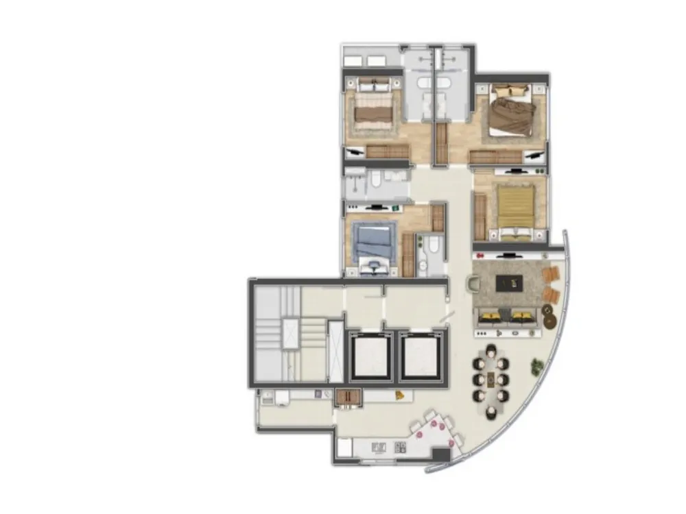 Apartamento, 4 quartos, 132 m² - Foto 4