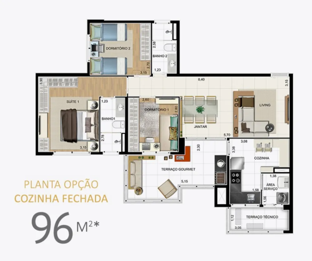 Apartamento, 2 quartos, 78 m² - Foto 5