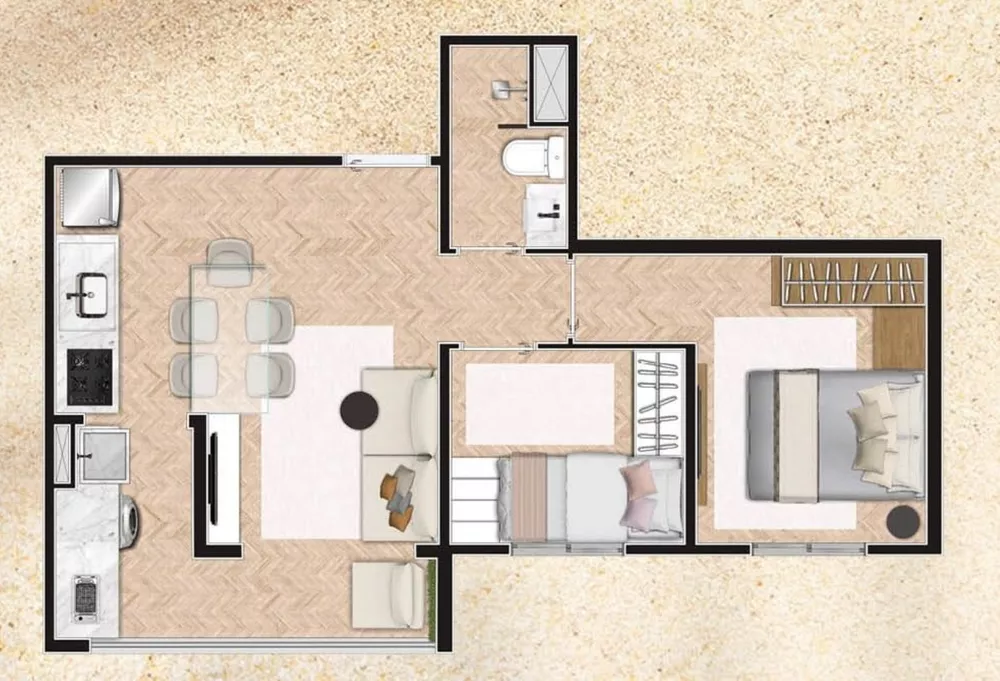 Apartamento, 2 quartos, 42 m² - Foto 10
