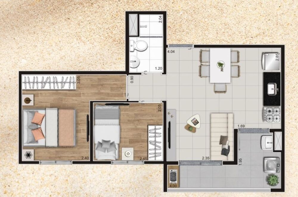 Apartamento, 2 quartos, 42 m² - Foto 13