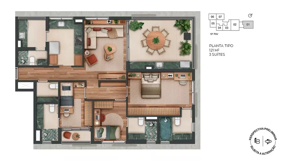 Apartamento, 3 quartos, 121 m² - Foto 23