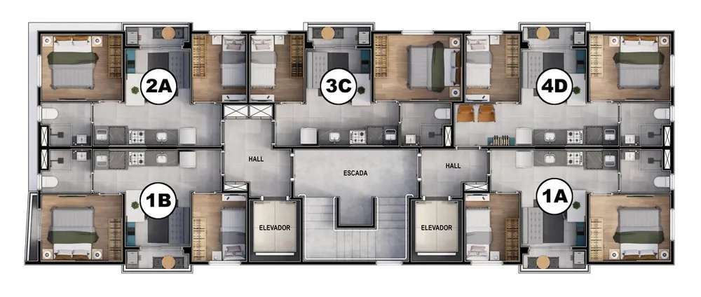 Apartamento, 2 quartos, 33 m² - Foto 7