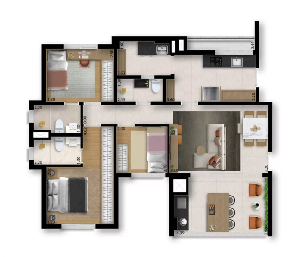 Apartamento, 3 quartos, 94 m² - Foto 10