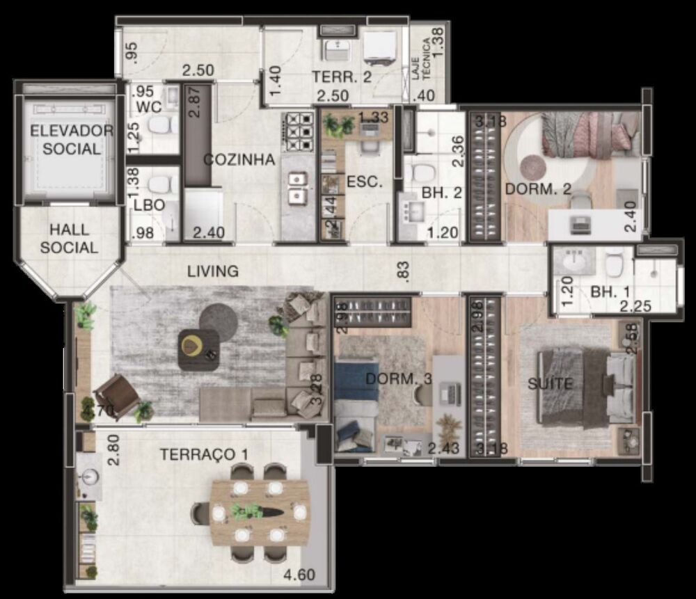 Apartamento, 3 quartos, 95 m² - Foto 19