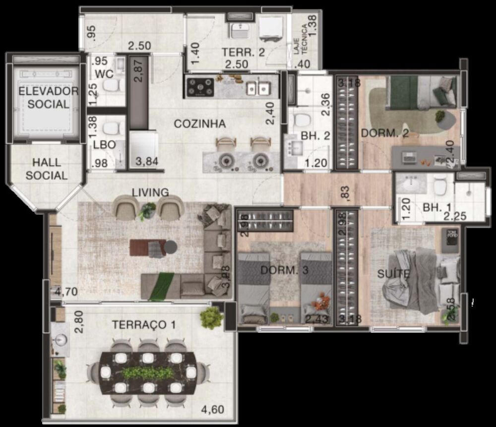 Apartamento, 3 quartos, 95 m² - Foto 14