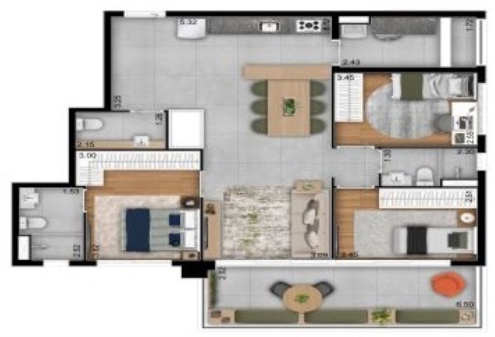 Apartamento, 2 quartos, 68 m² - Foto 12