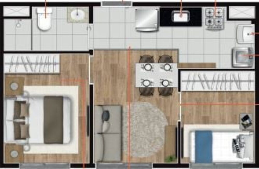 Apartamento à venda com 2 quartos, 36m² - Foto 10