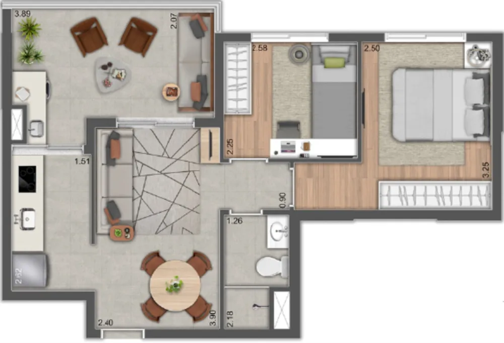 Apartamento, 2 quartos, 48 m² - Foto 13