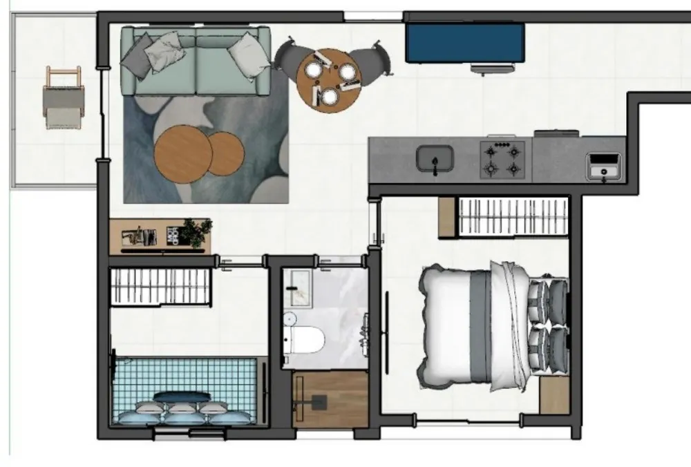 Apartamento, 2 quartos, 42 m² - Foto 10