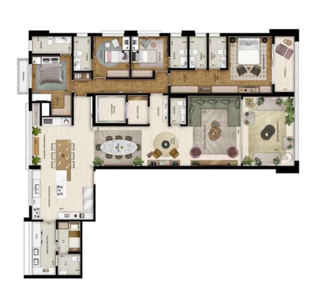 Apartamento, 4 quartos, 211 m² - Foto 19