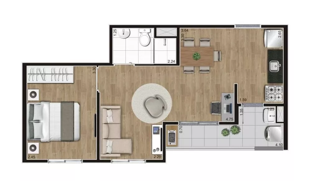 Apartamento, 2 quartos, 39 m² - Foto 15