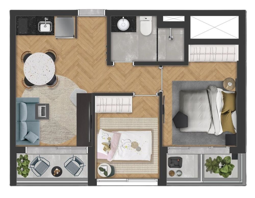 Apartamento, 1 quarto, 32 m² - Foto 8