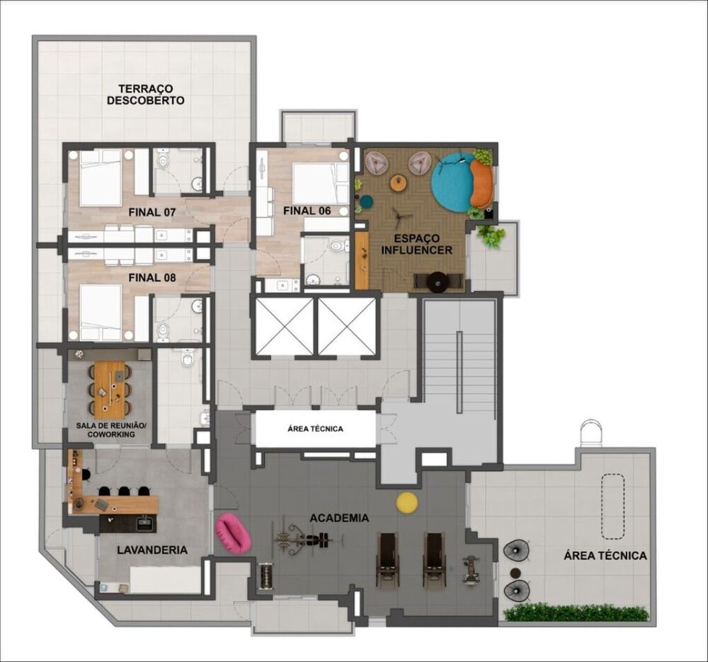 Cobertura, 1 quarto, 47 m² - Foto 2