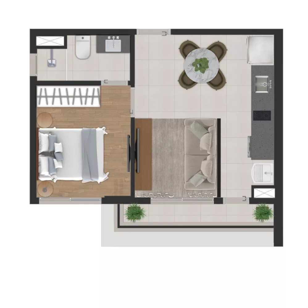 Apartamento, 1 quarto, 38 m² - Foto 12