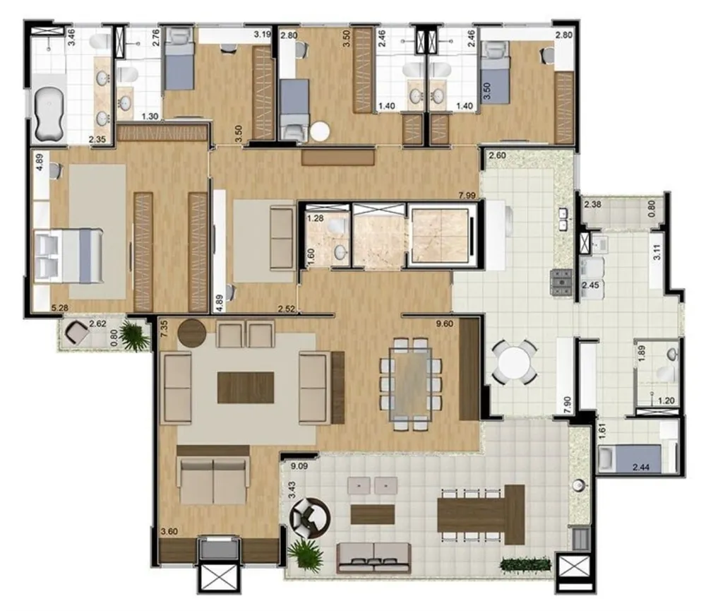 Apartamento, 4 quartos, 194 m² - Foto 12