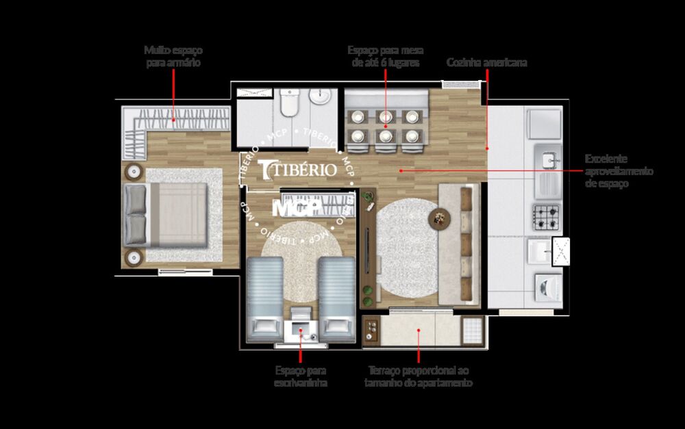 Apartamento, 2 quartos, 50 m² - Foto 11