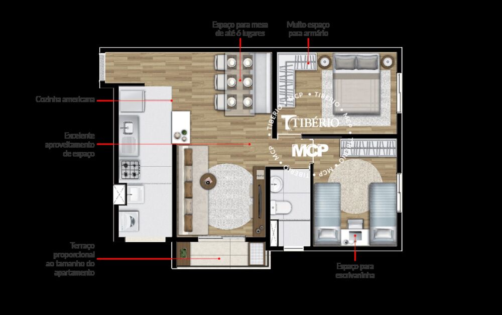 Apartamento, 2 quartos, 50 m² - Foto 17
