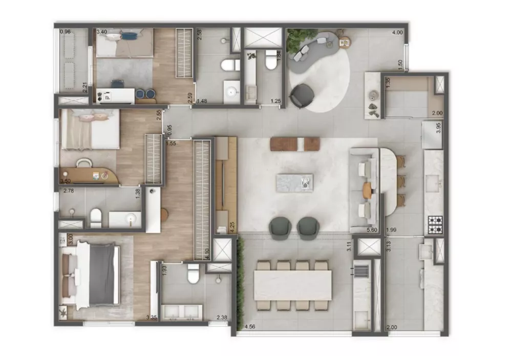 Apartamento, 4 quartos, 132 m² - Foto 11