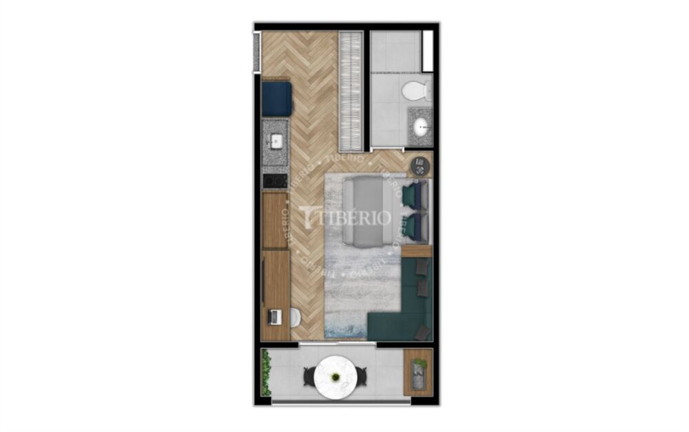 Apartamento, 1 quarto, 34 m² - Foto 9