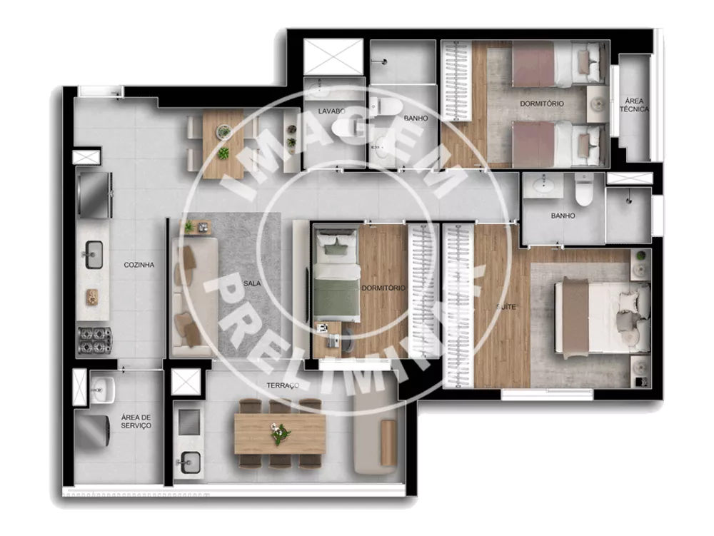 Apartamento, 3 quartos, 90 m² - Foto 6