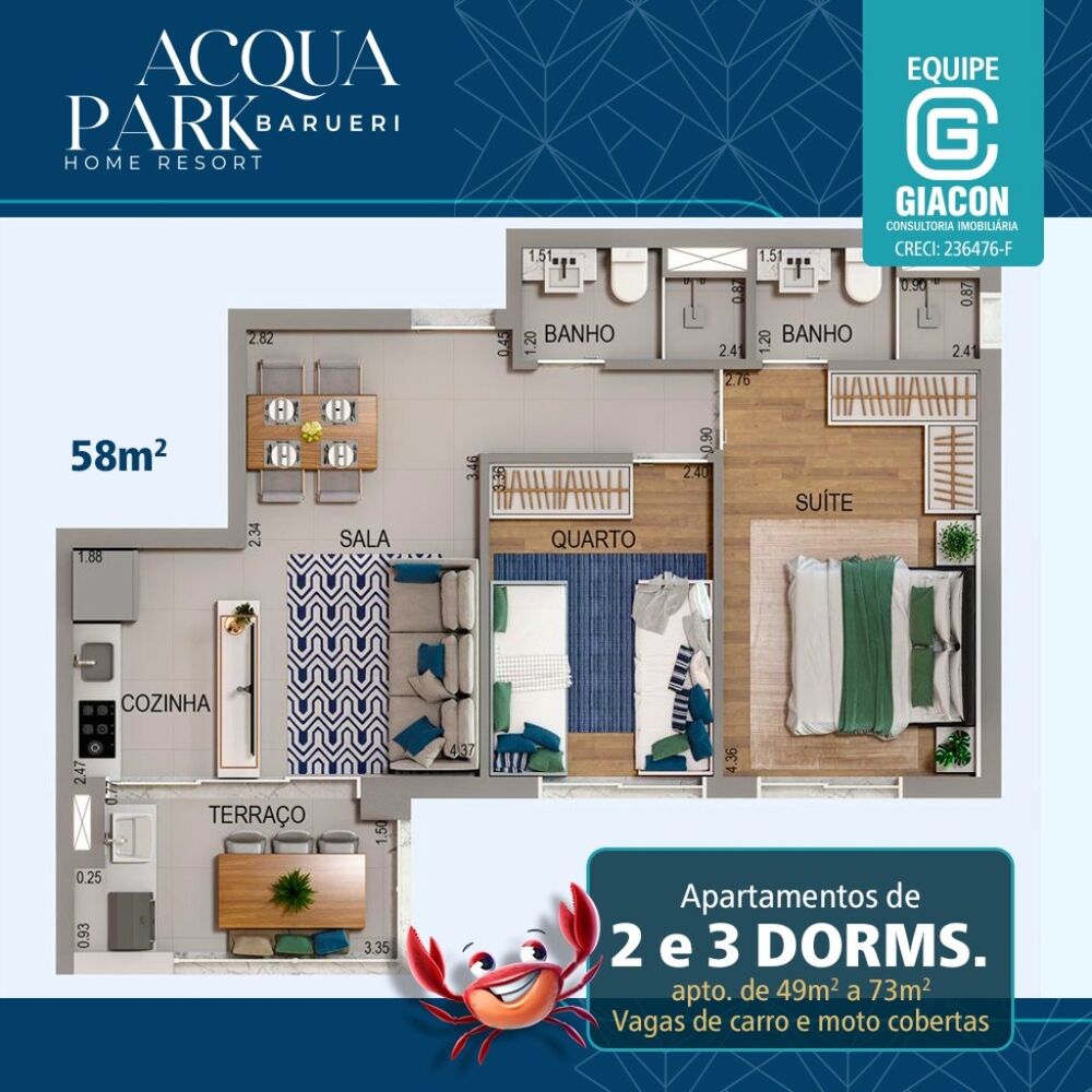 Apartamento, 3 quartos, 58 m² - Foto 16