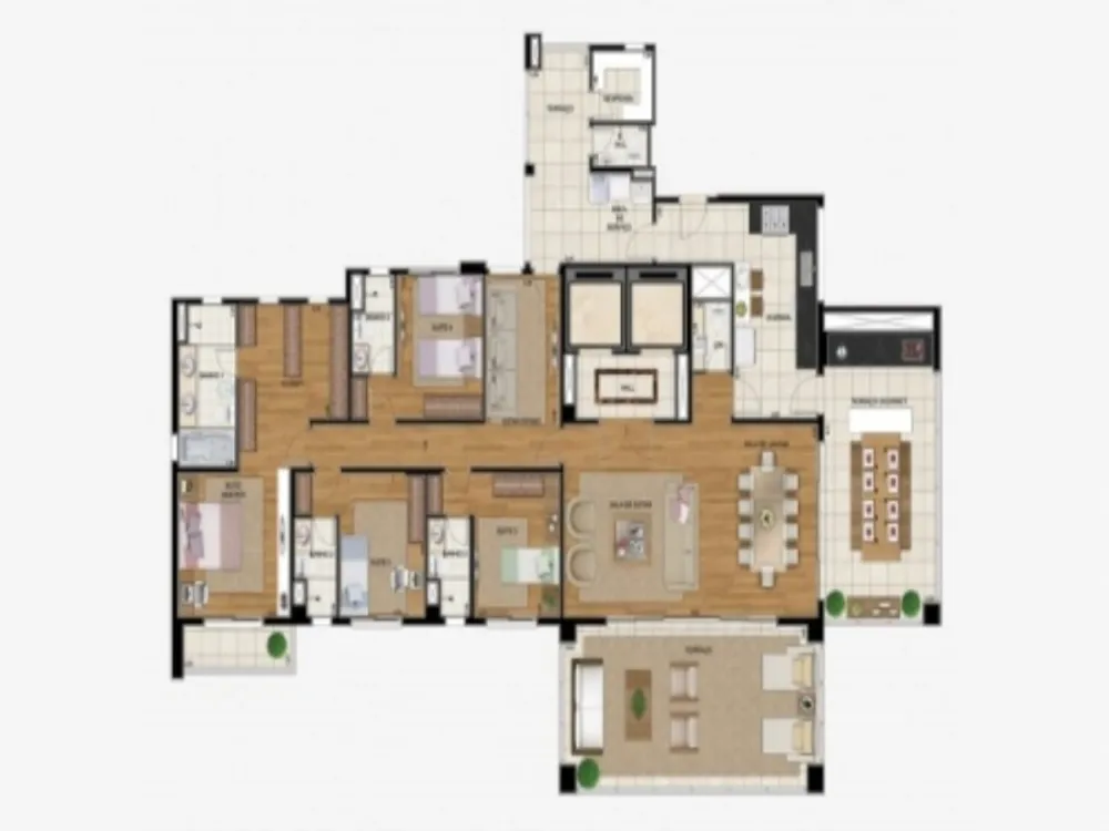 Apartamento, 4 quartos, 260 m² - Foto 4