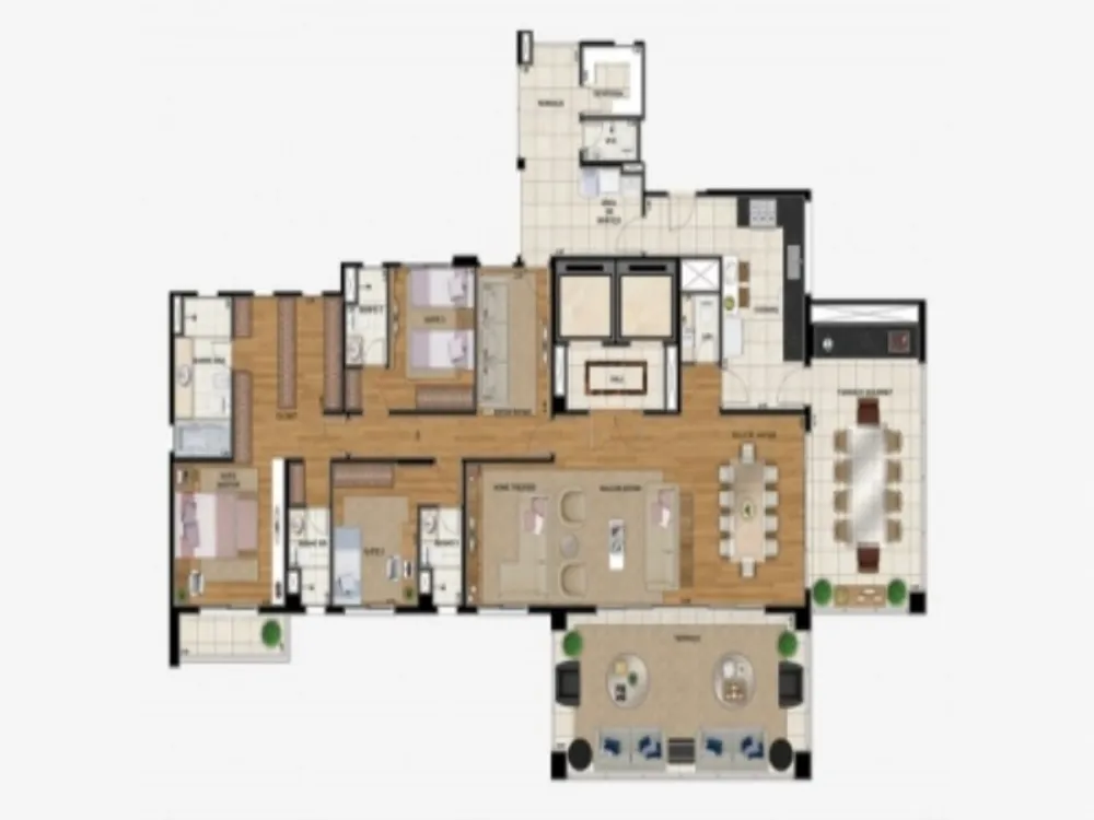 Apartamento, 4 quartos, 260 m² - Foto 2