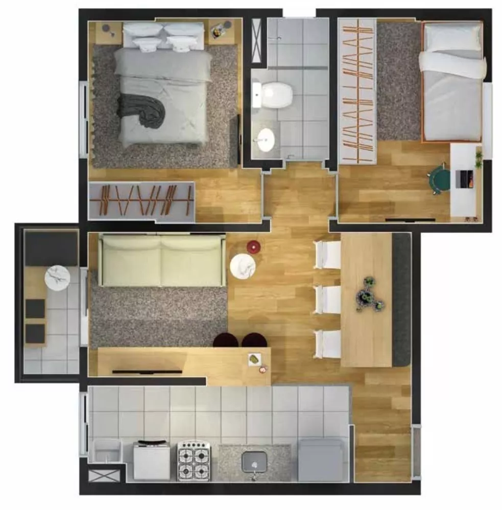 Apartamento, 2 quartos, 46 m² - Foto 12