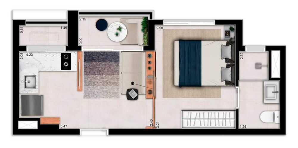 Apartamento, 1 quarto, 24 m² - Foto 5