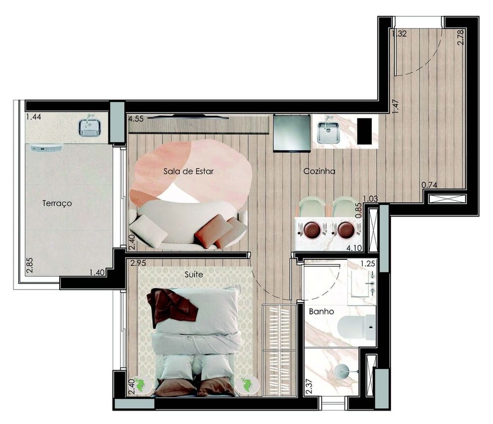 Apartamento, 1 quarto, 24 m² - Foto 13