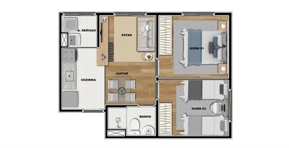 Apartamento, 2 quartos, 41 m² - Foto 7
