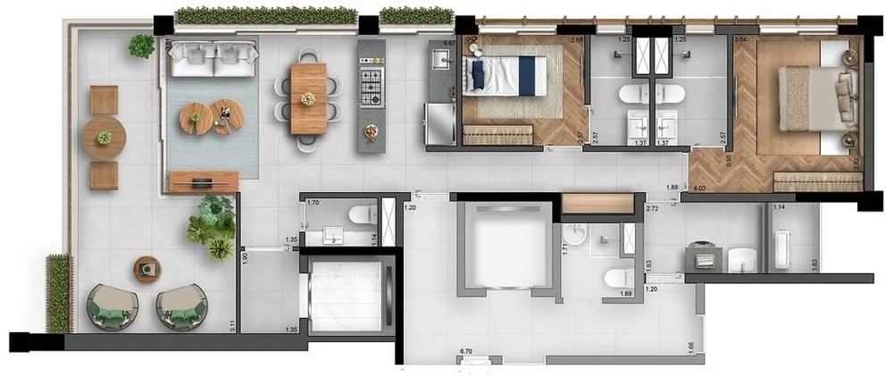 Apartamento, 2 quartos, 105 m² - Foto 11