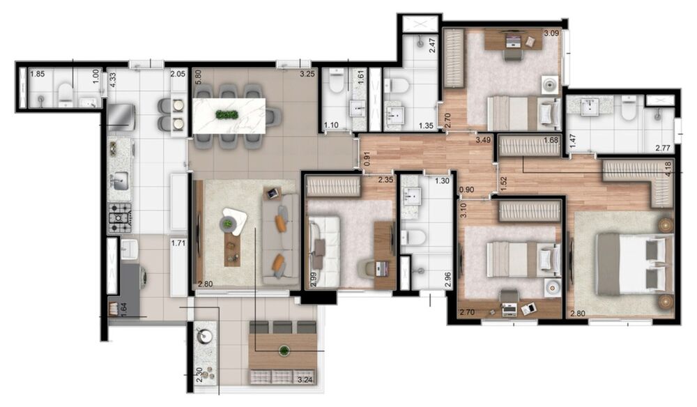 Apartamento, 3 quartos, 88 m² - Foto 20