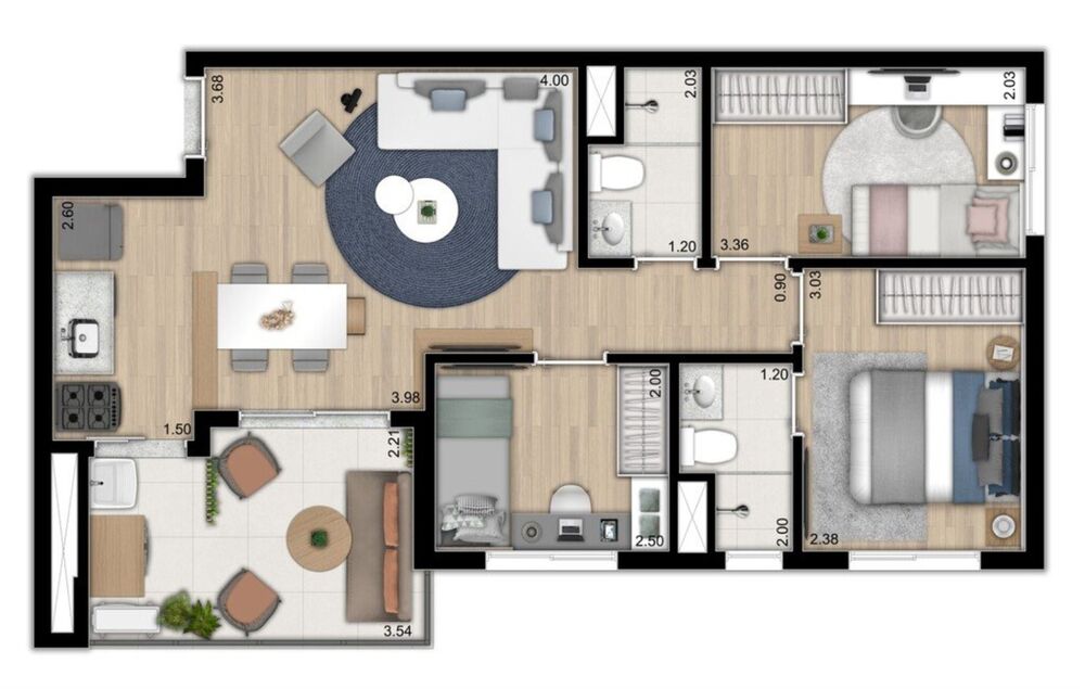 Apartamento, 2 quartos, 47 m² - Foto 6