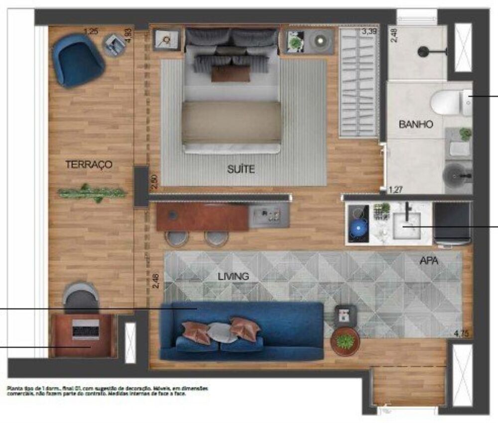 Apartamento, 1 quarto, 22 m² - Foto 11