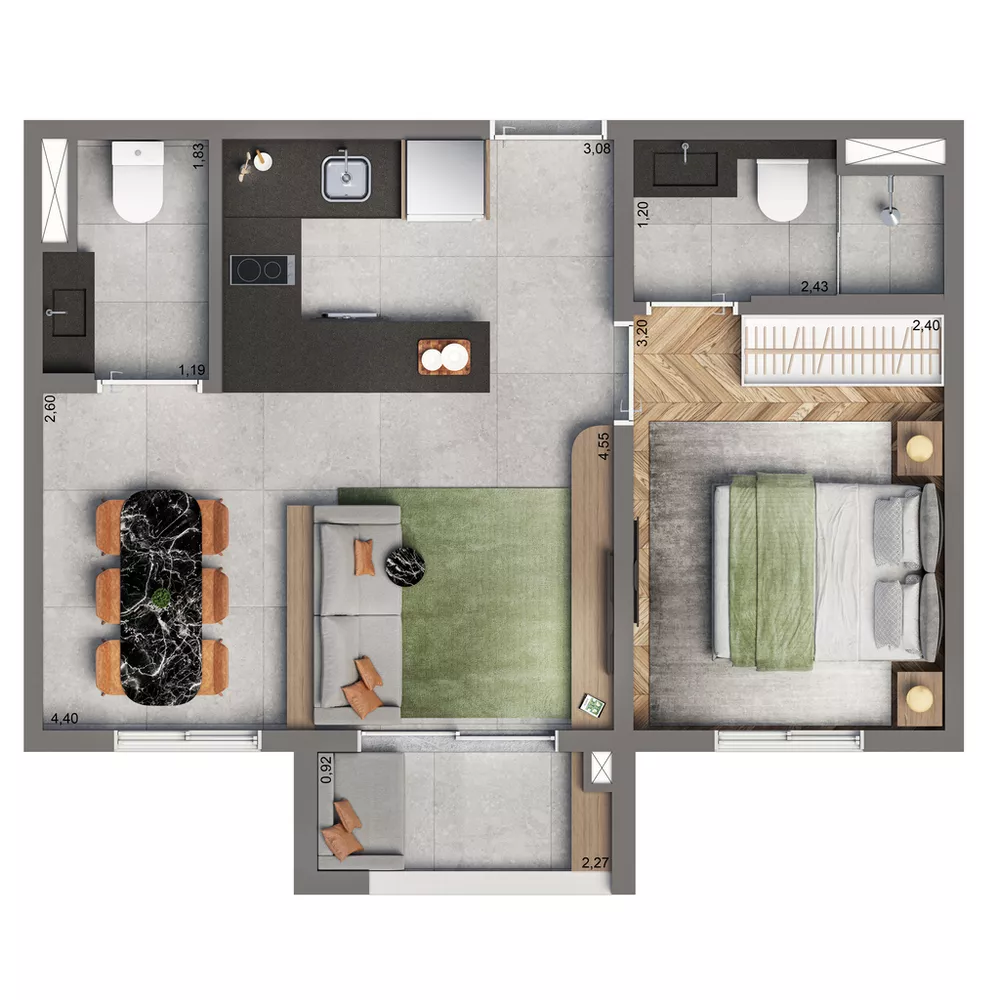 Apartamento, 1 quarto, 19 m² - Foto 10